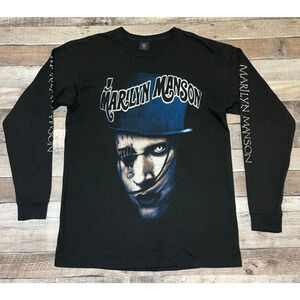 Marilyn Manson Shirt Adult Medium Black Evil Era Rock Band Tee Goth Punk y2k